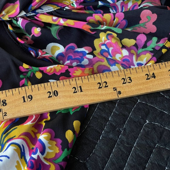 Thalia Sodi Dress Womens Plus Size 2X XXL Multicolored Floral Cold Shoulder - Picture 13 of 14